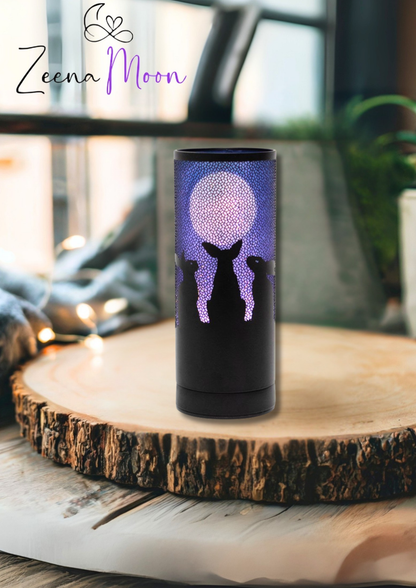 Moon Gazing Hares Aroma Lamp by Lisa Parker