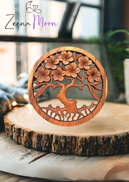 Tree of Life Frangipani Panel - 40cm