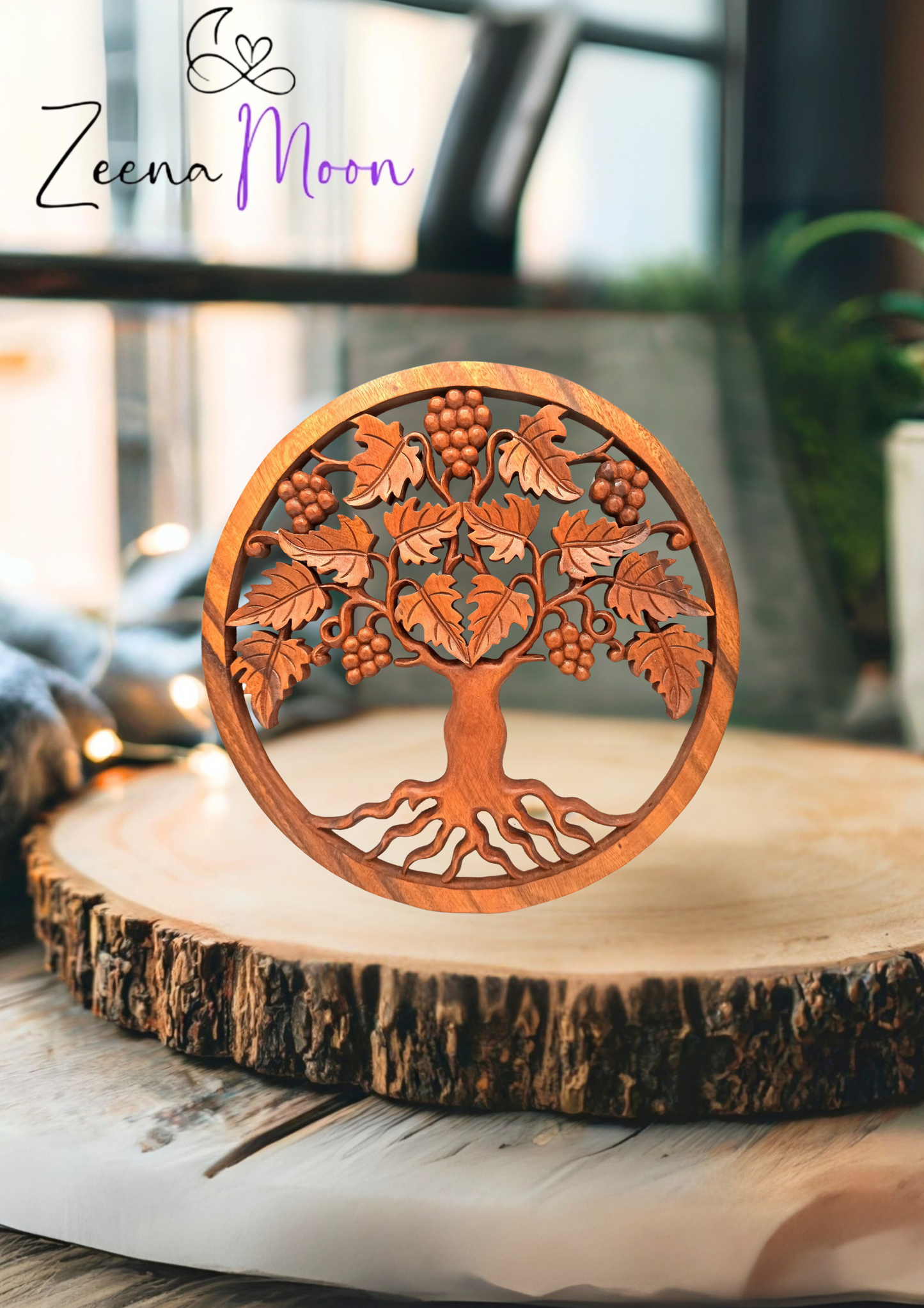 Tree of Life Grapes Panel - 40cm