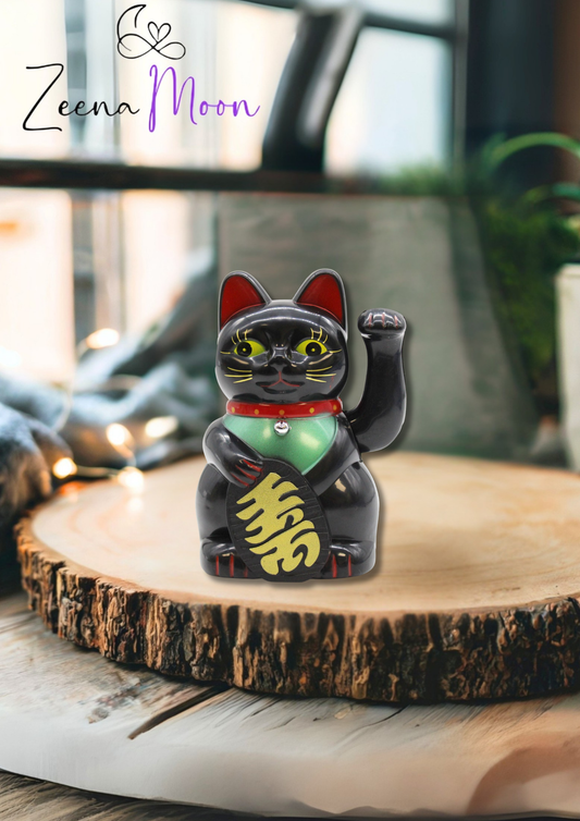Black Money Cat - 15cm