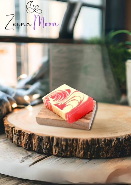 Handcrafted Soap 100g Slice  - Strawberry