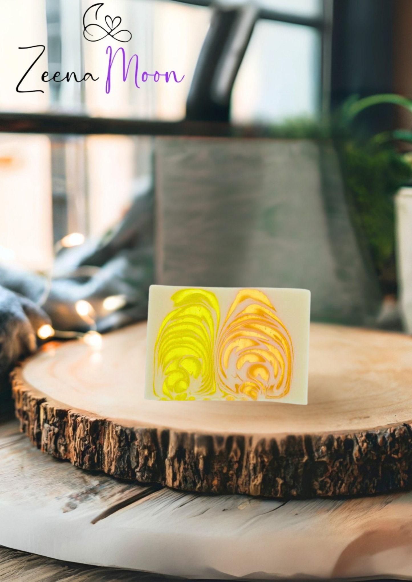 Handcrafted Soap Slice  100g  - Orange & Ginger