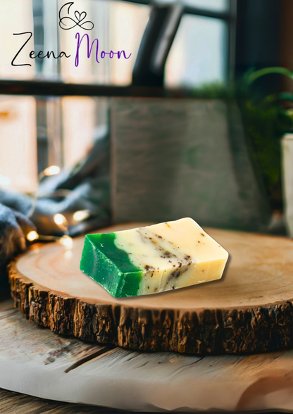 Green Tea - Olive Oil Soap - SLICE approx 100g