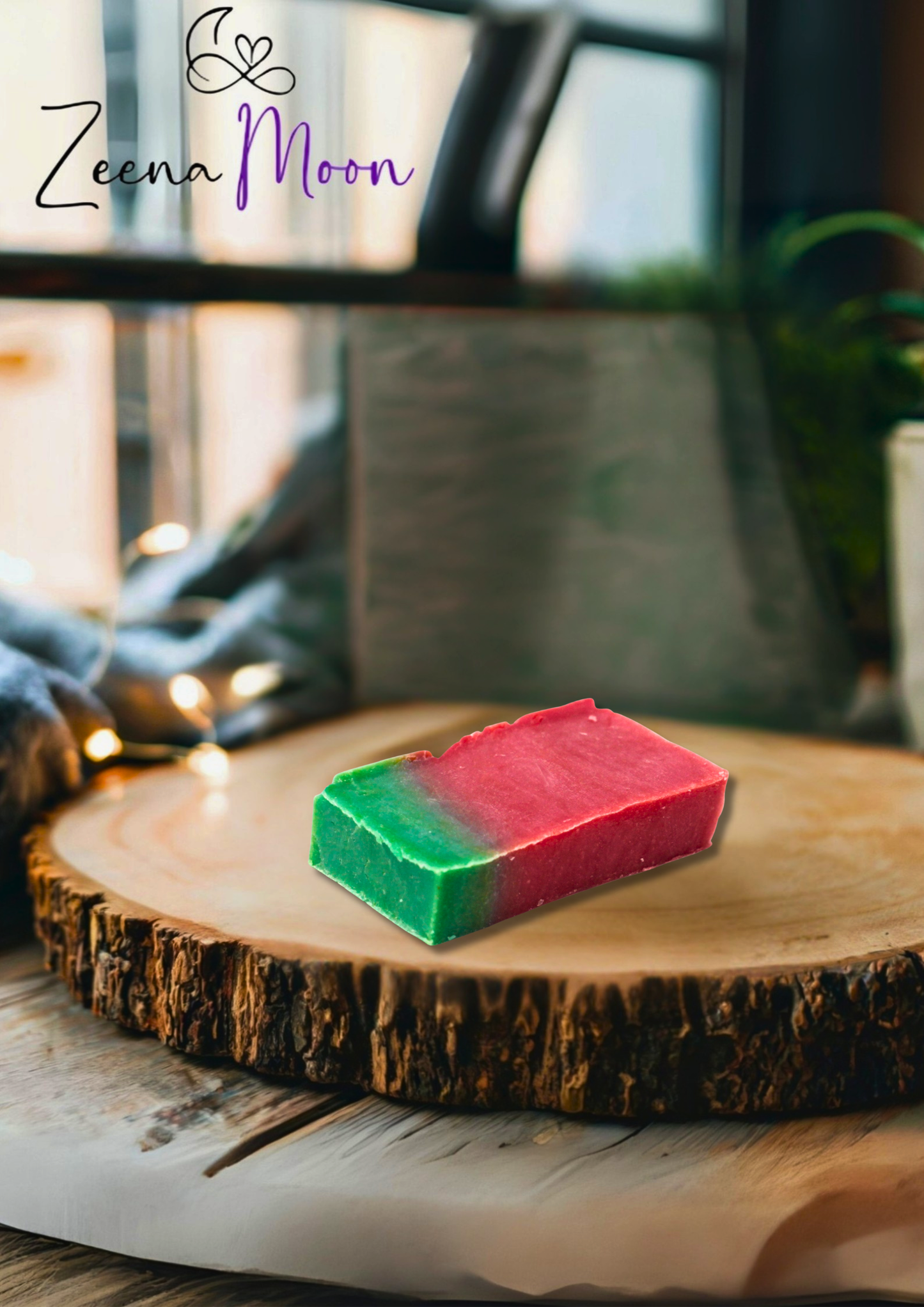 Watermelon - Olive Oil Soap - SLICE approx 100g