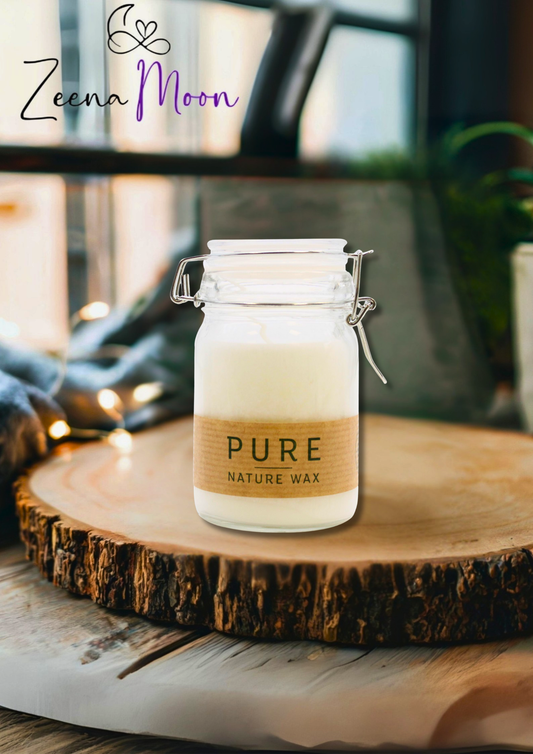 Pure Olive Wax Jar Candle 120x70 - White