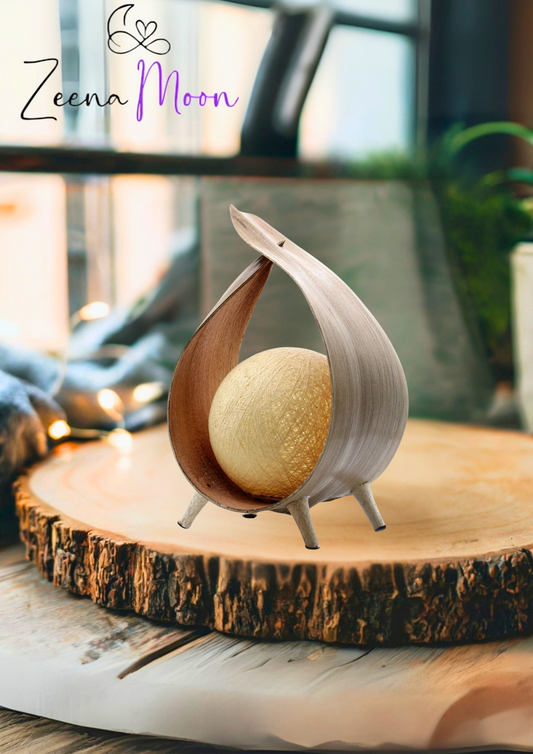 Natural Coconut Lamp - Natural Wrapover