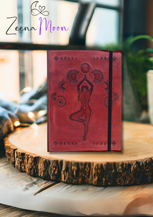 Small Notebook with strap - Cosmic Goddess