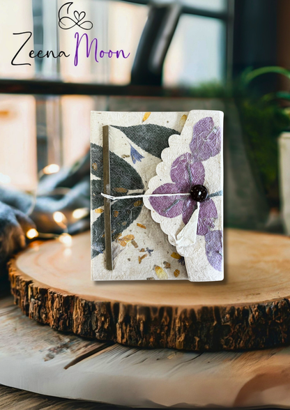 Med Lokta Bougainvillea Notebook Lrg (15x12cm) - 45 leafs