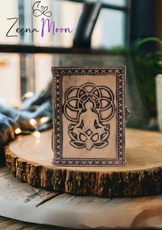 Buddha - Esoteric Notebook - Antique Grey - 200 pages  Stich Edge- 17.5x12.5x3cm