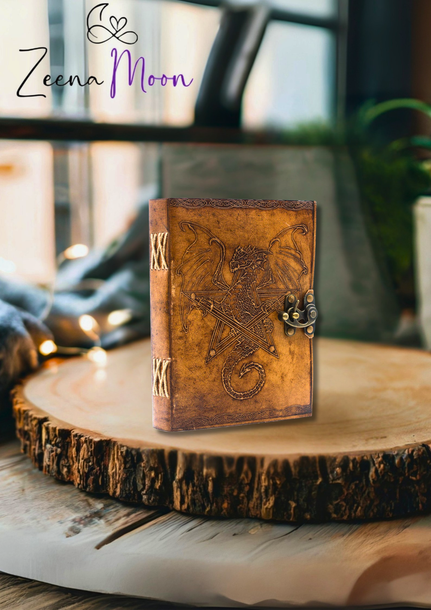 Leather Dragon Notebook (6x8")