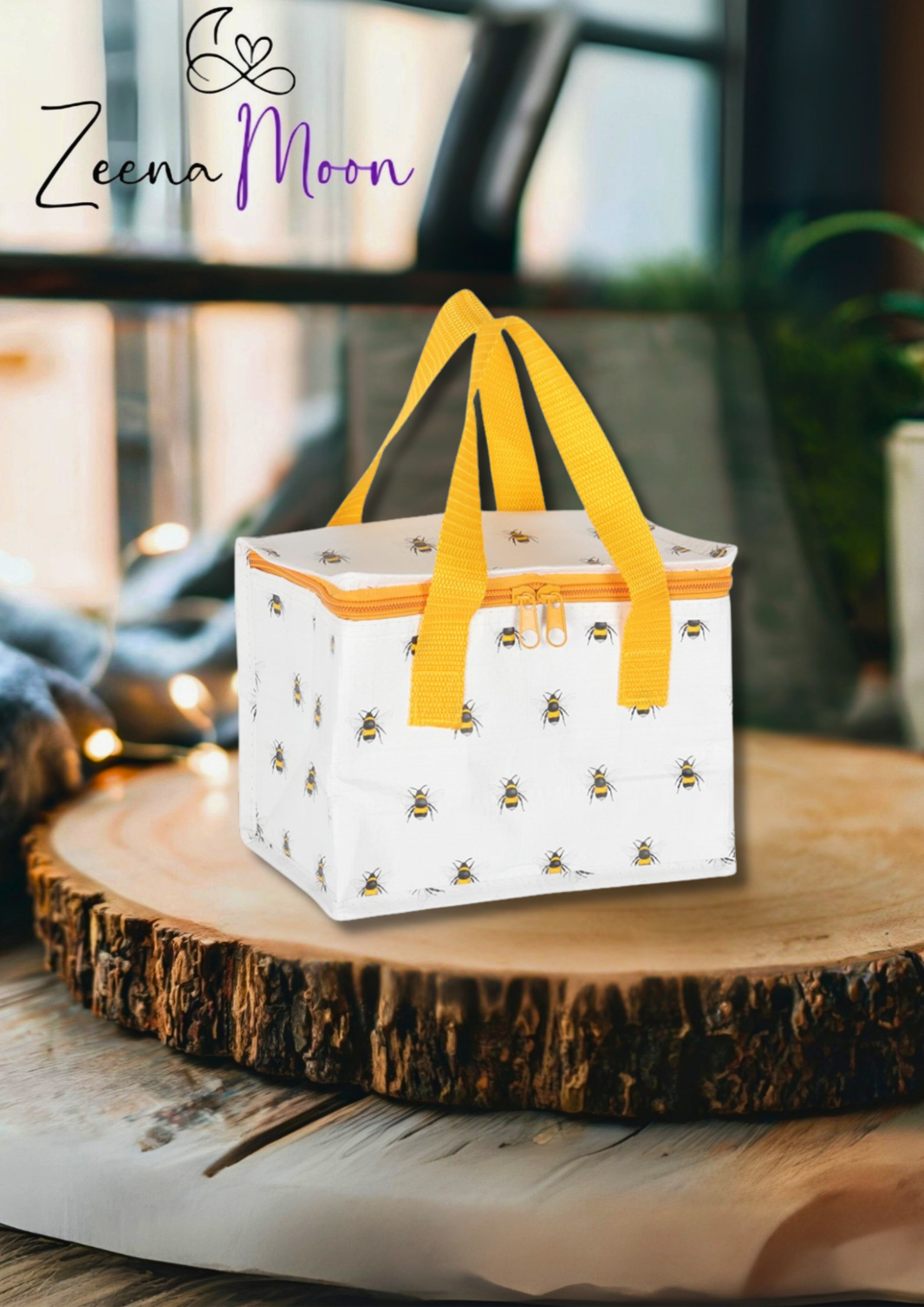 Bee Print Lunch Bag