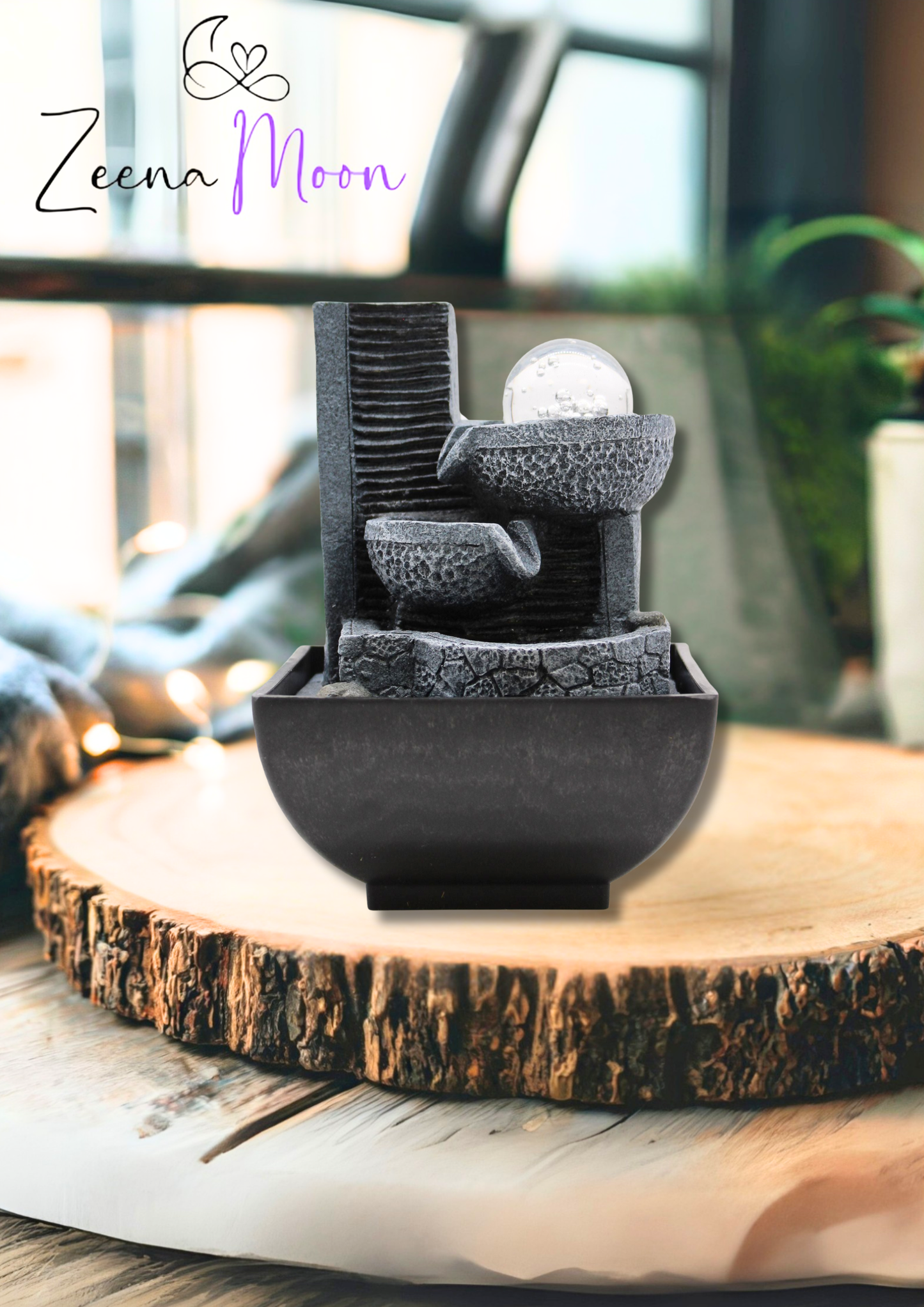 Tabletop Water Feature - 18cm - Relaxing Pouring Pots