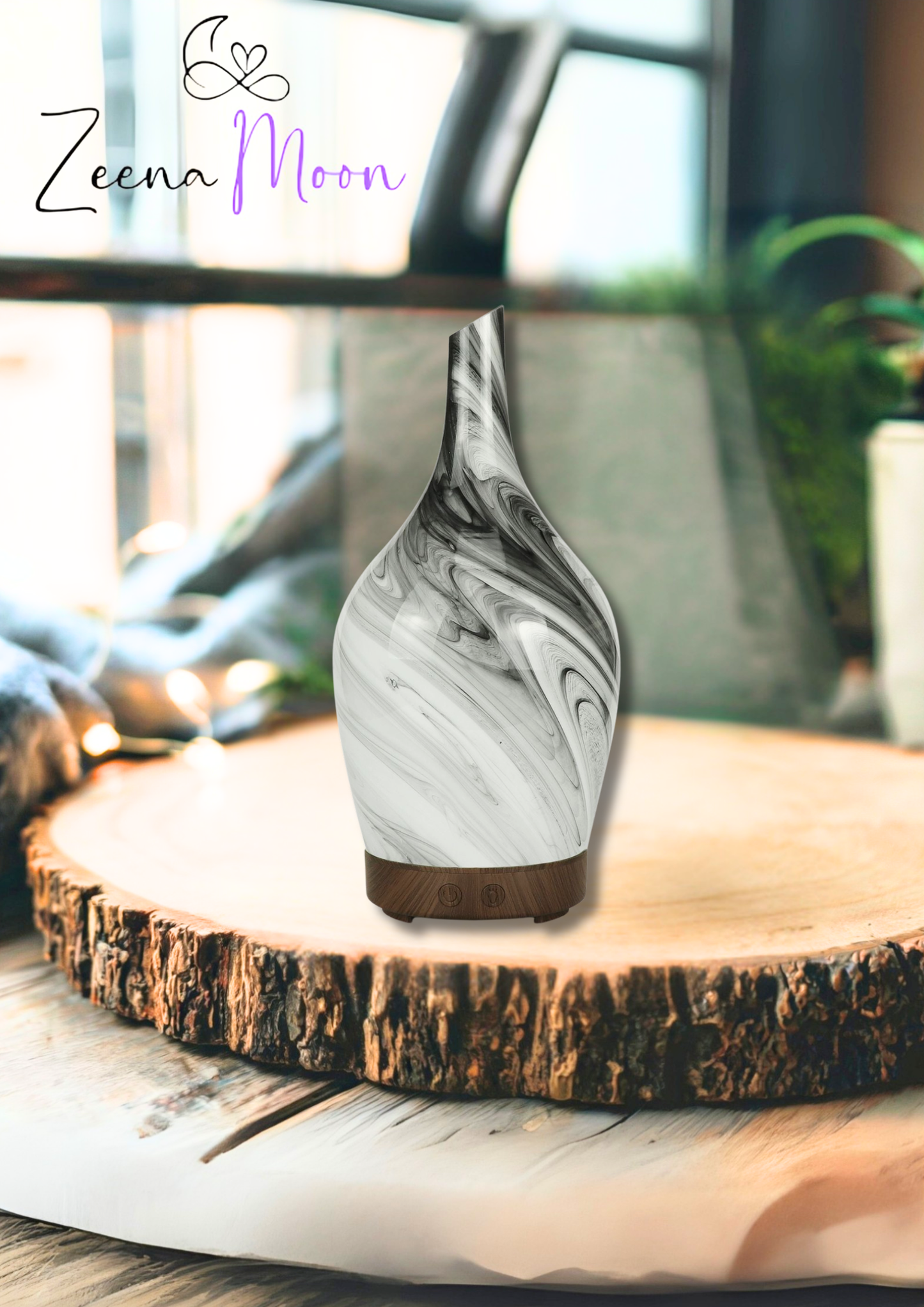 Aroma Atomiser - Glass Abstract Grey USB
