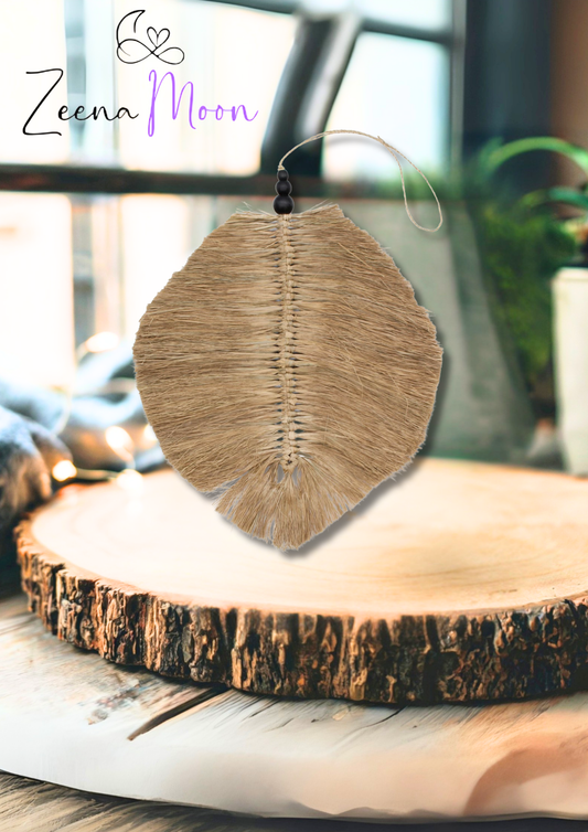 Hanging  Raffa Leaf 35cm