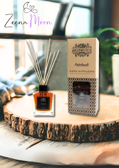 200ml Patchouli Essential Oil Reed Diffuser