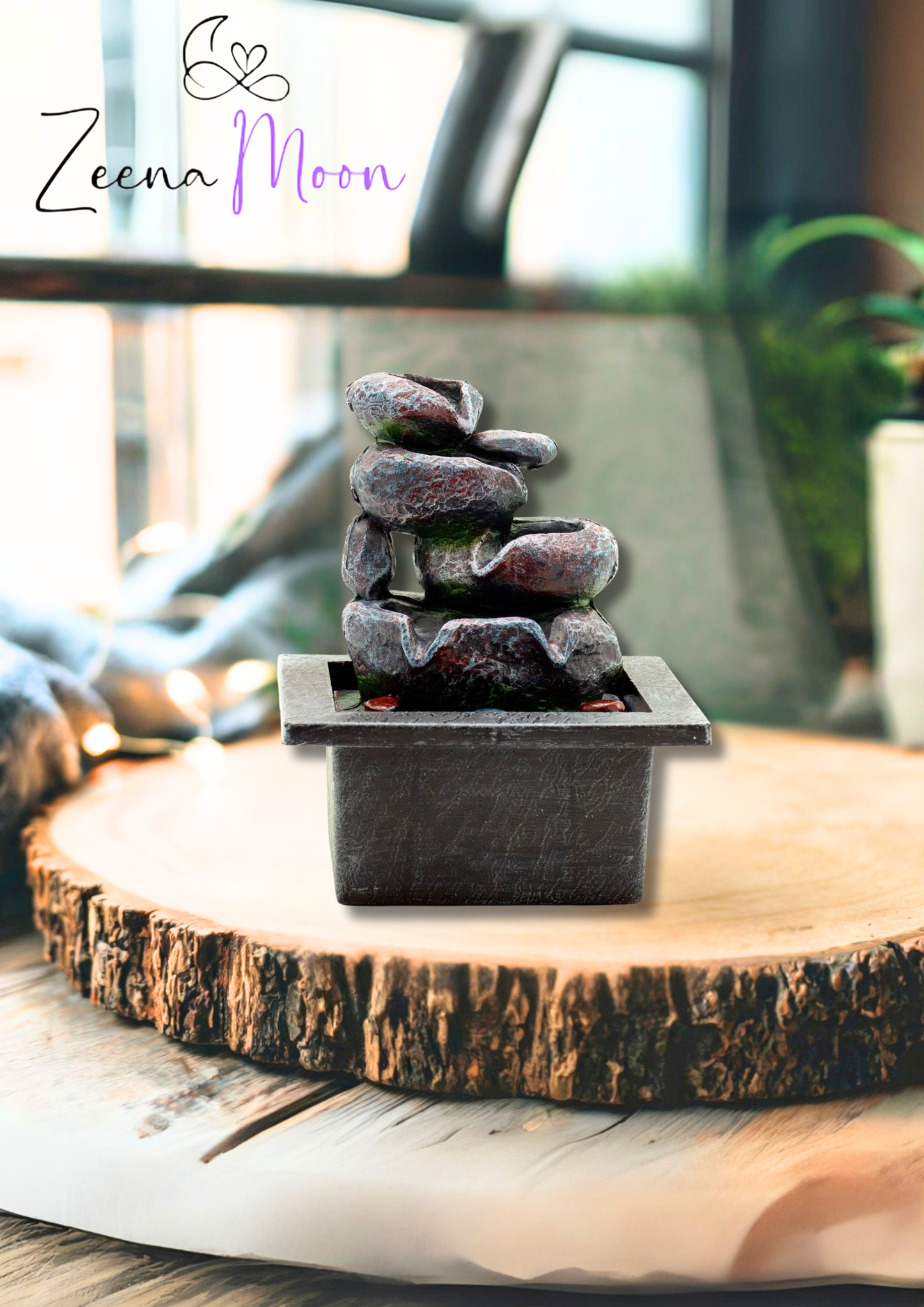 Tabletop Water Feature - 20cm - Cascading Pots