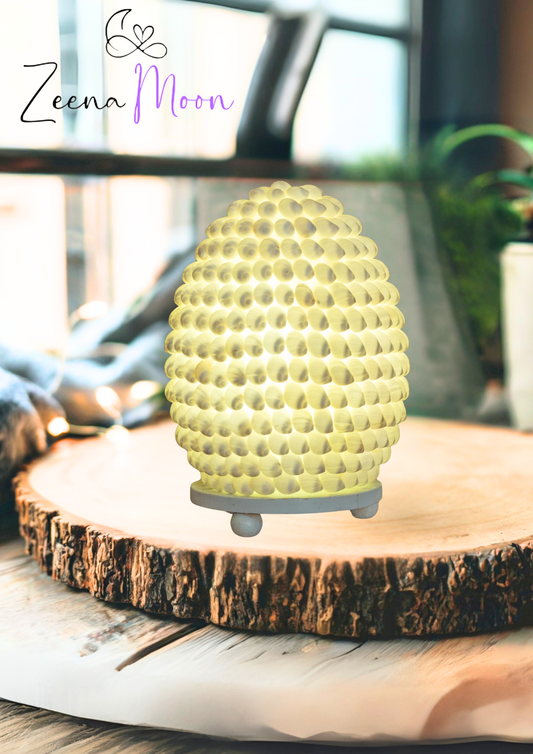 Boho Sea Shell Lamp - Buting Shell Oval - 15cm