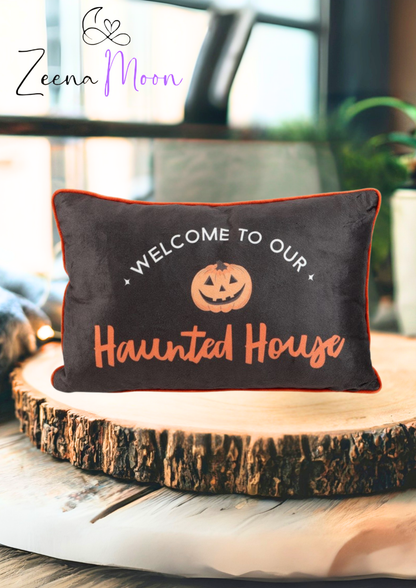 40cm Rectangular Haunted House Cushion