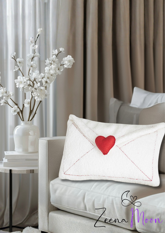 Love Letter Boucle Valentine's Day Cushion