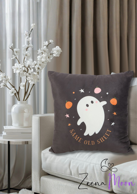 Square Same Old Sheet Ghost Cushion