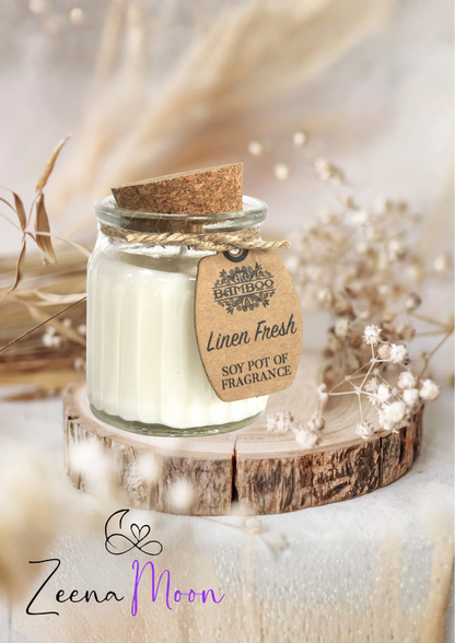 Linen Fresh Soy Pot of Fragrance Candles