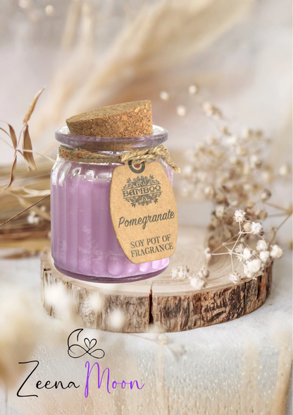 Pomegranate Soy Pot of Fragrance Candles