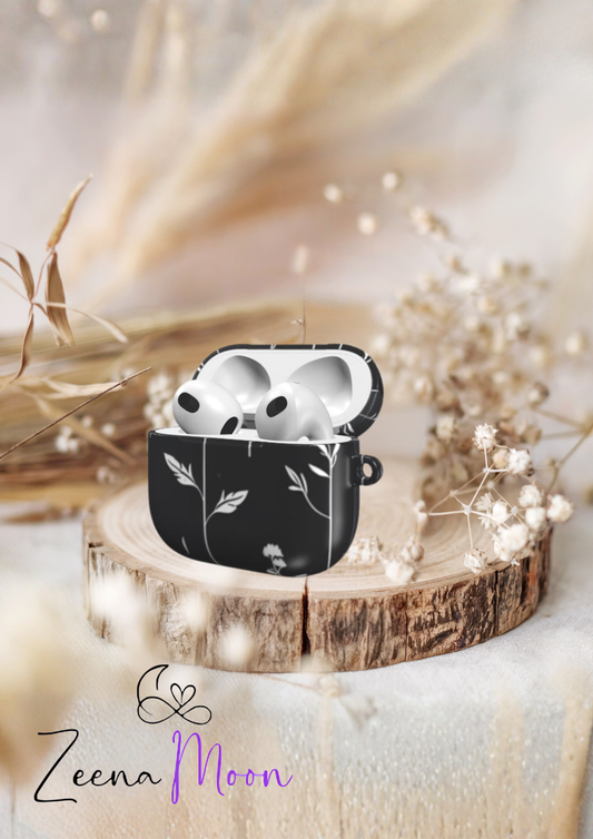 Midnight Meadow Apple AirPods Tough Case