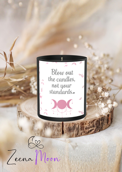 Blow Out The Candles Not Your Standards 200g Black Candle ‘Dark Noir’