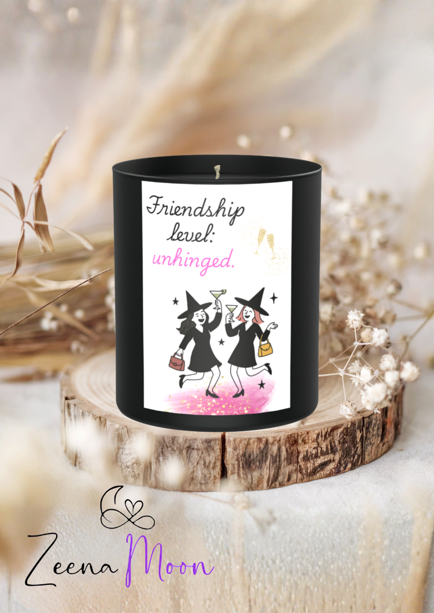 Friendship Unhinged 200g Black Candle ‘Dark Noir’