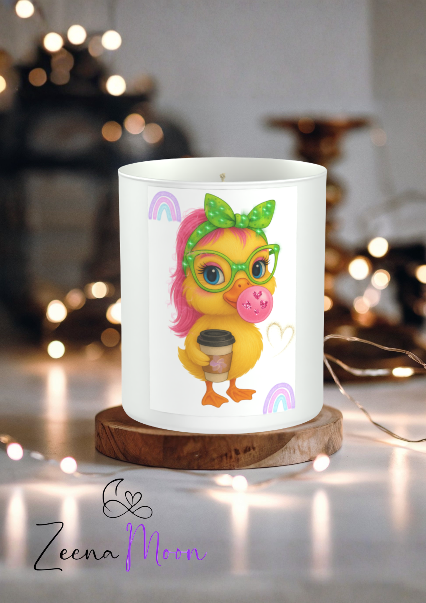 Sassy Duck Coffee 200g White candle ‘Sandy Bay'