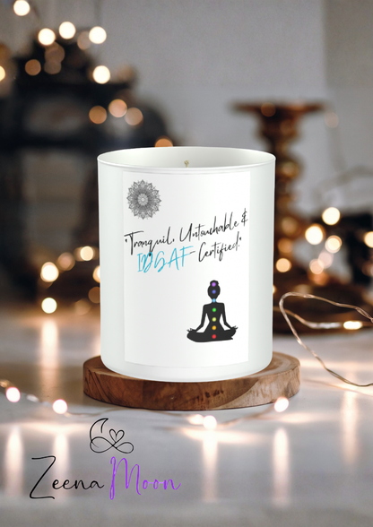 Meditation Humour 200g White candle ‘Sandy Bay'