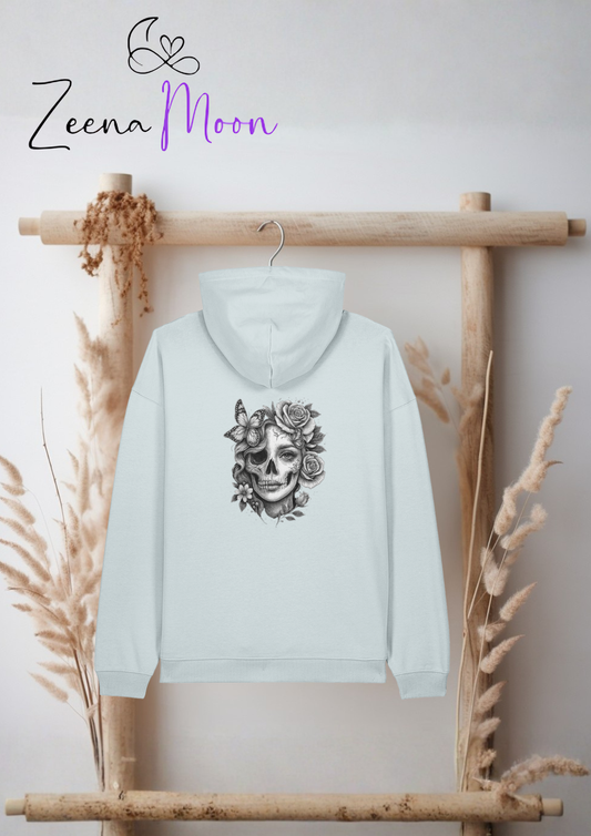 Floral Skull Art | Organic Premium Hoodie