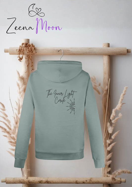 Cross Neck Hoodie The Inner Light Circle