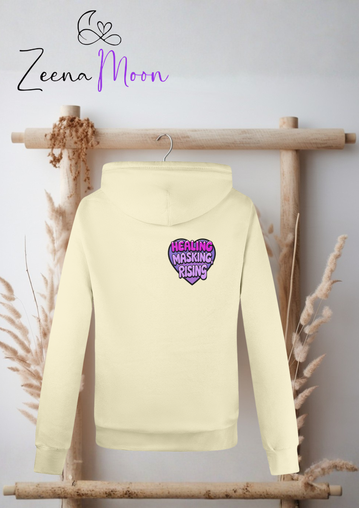 Healing, Masking, Rising Hoodie Cross Neck Hoodie