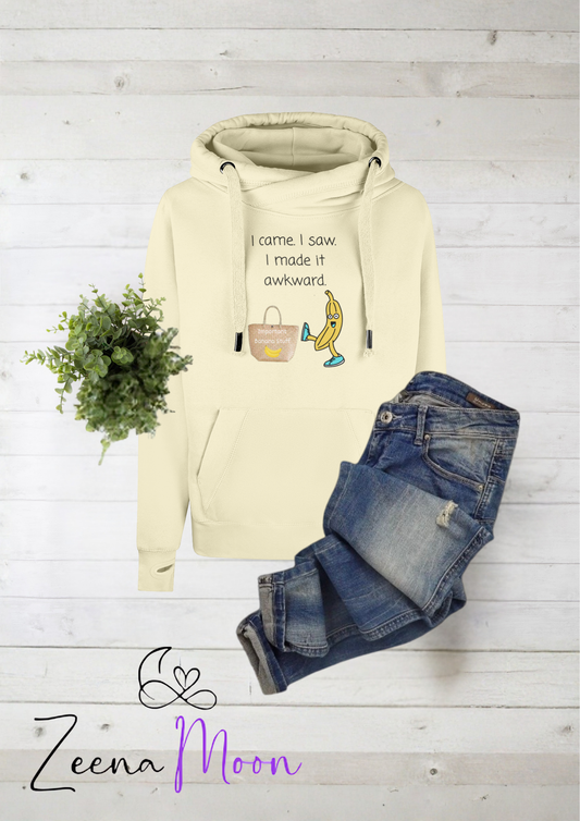 Important Banana Stuff Cross Neck Hoodie