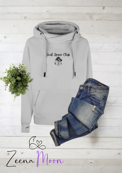 Soul Space Club – Cross Neck Hoodie