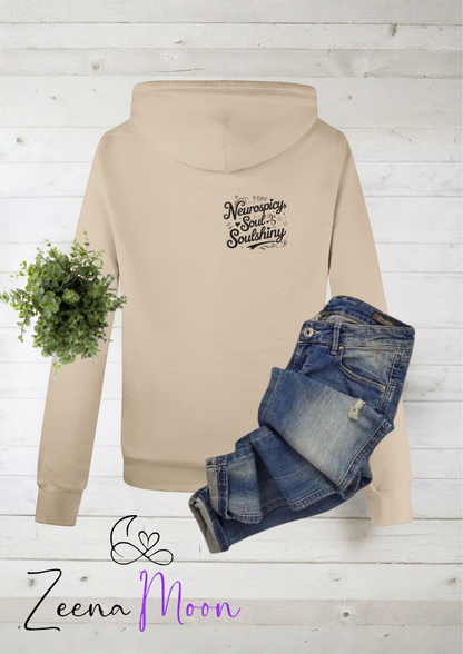 Neurospicy, Soulshiny Hoodie – Zeena Moon Exclusive  Cross Neck Hoodie