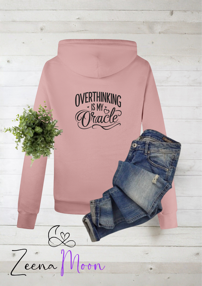 Overthinking is My Oracle Cross Neck Hoodie