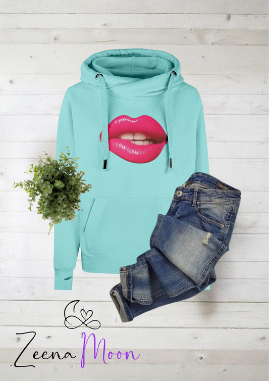 Kiss Hoodie – Cool Tone, Hot Attitude Cross Neck Hoodie