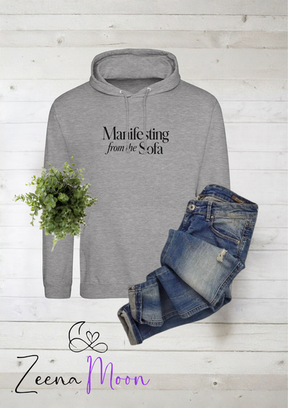 Manifesting from the Sofa Premium Unisex Pullover Hoodie