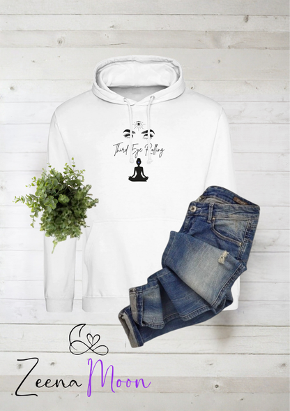 Third Eye Rolling  Premium Unisex Pullover Hoodie |  Arctic White