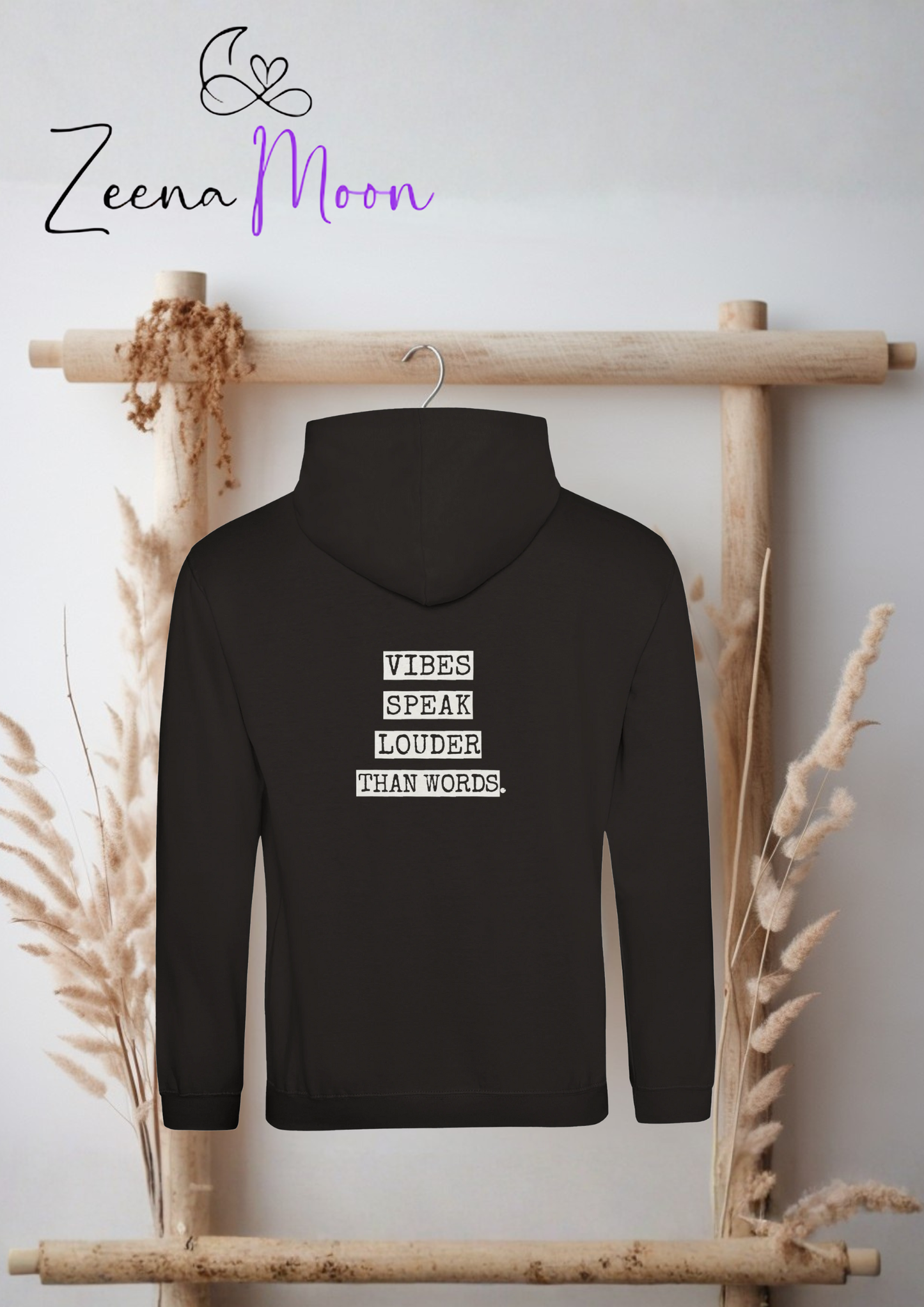 Vibes Speak Louder Than Words Premium Unisex Pullover Hoodie