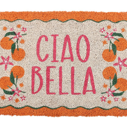 Orange Ciao Bella Doormat
