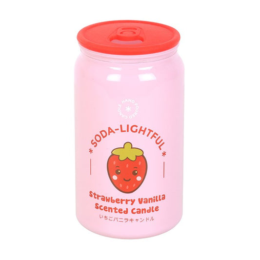 Strawberry Vanilla Scented Soda Can Candle – Kawaii Pink Candle