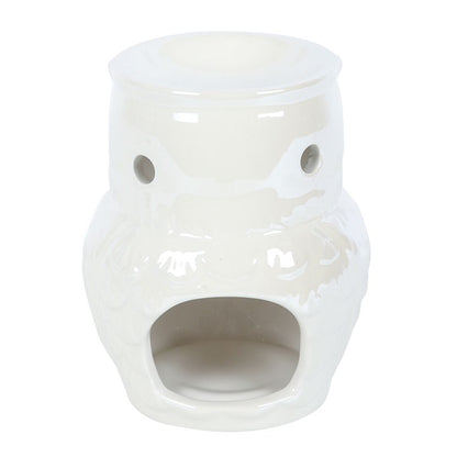 *Owl Shaped Ceramic Iridescent Oil Burner and Wax Warmer (12/24)