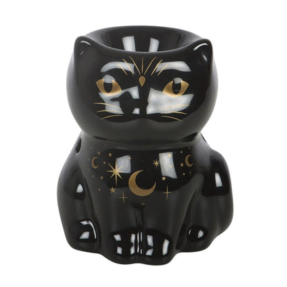 Black Cat Magick Oil Burner – Witchy & Gothic Home Décor