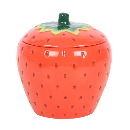 Strawberry Oil Burner | Cute Ceramic Wax Melt Burner