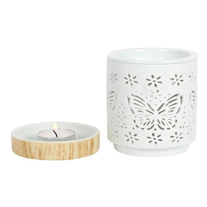 *Matte Butterfly Ceramic Oil Burner (24/48)