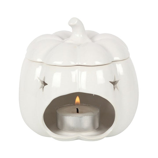 White Pumpkin Oil Burner | Autumn Home Décor