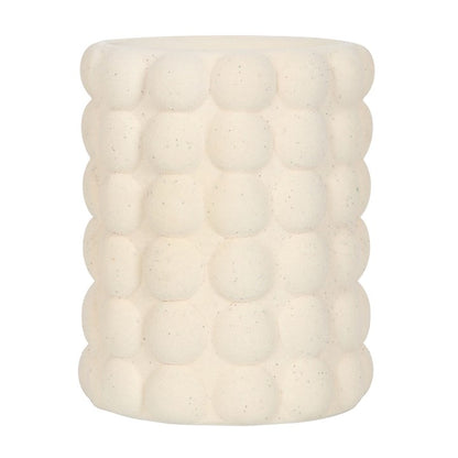 *Cream Speckle Bubble Ceramic Oil Burner (4/16)
